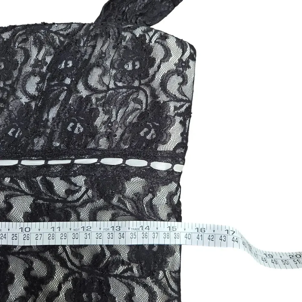 My Michelle Black Lace High-Low Dress - Picture 10 of 11